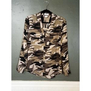 Express Portofino Camo Shirt Slim Medium Green